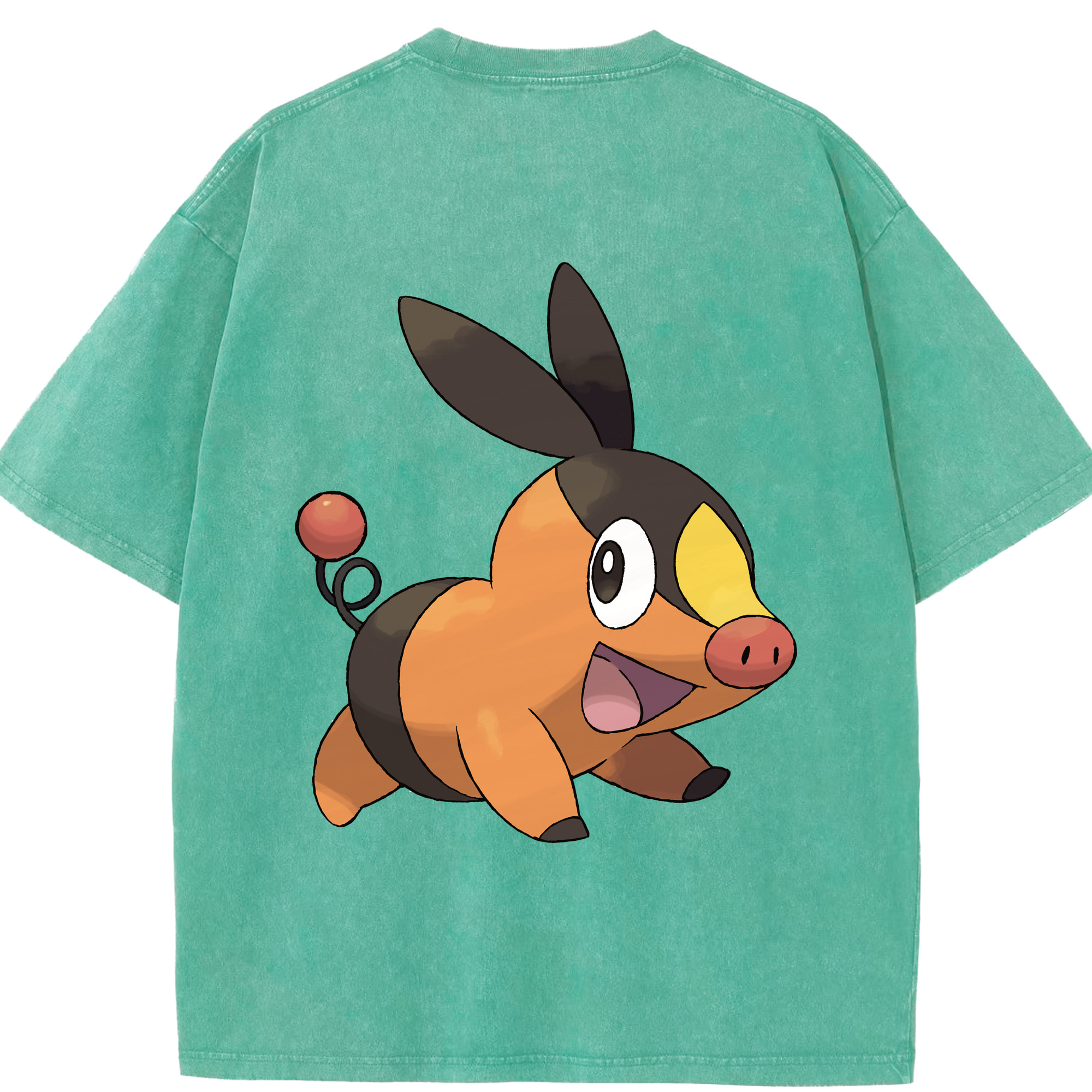 （画像用） ポケットモンスター Pokémon 綿100% ヴィンテージ風 半袖Tシャツ（背面プリント）